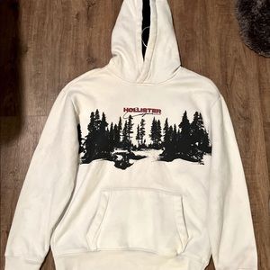 Hollister Co. White Sweatshirt. Mens size Medium